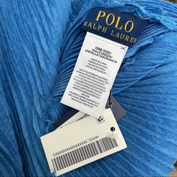 Blue Polo by Ralph Lauren Scarf - Picture 5 of 7